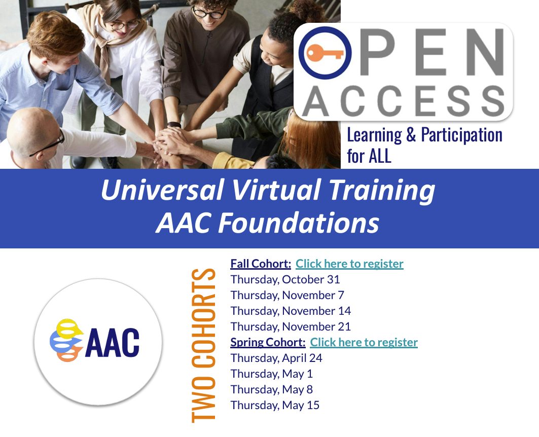 Open Access Universal Virtual Training AAC Foundations Flyer